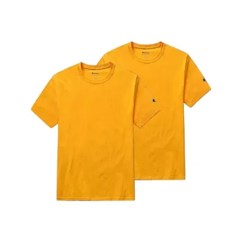 Champion T Shirt Unisex 2 Pack Yellow