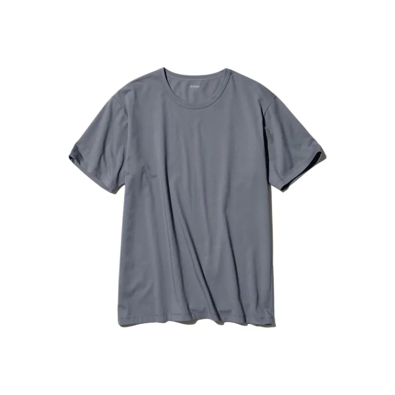 UNIQLO AIRism Mesh Series T Shirt Men's Asphalt Gray-0