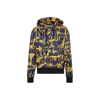 VERSACE JEANS COUTURE Hooded Sweatshirt Men's Royal Blue