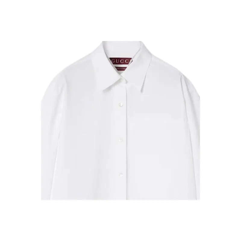 GUCCI Collared Long Sleeve Shirt-4
