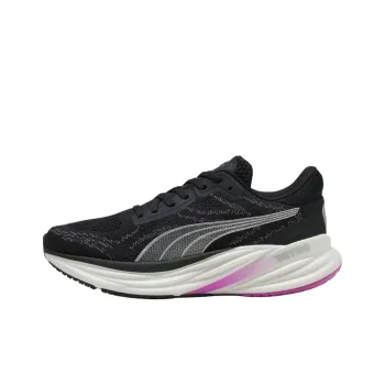 PUMA Magnify Nitro 2 Anti Slip Wear Resistant Low Top Casual Running Shoes Women's Black Red