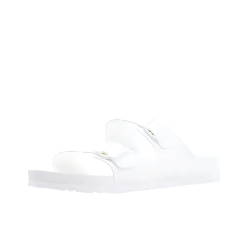 Birkenstock Abrasion Resistant Slide Slippers Men's White-3
