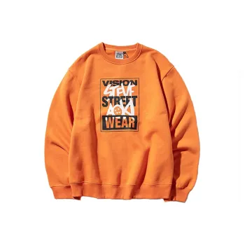 Vision Street Wear Sweatshirts Unisex Orange Red
