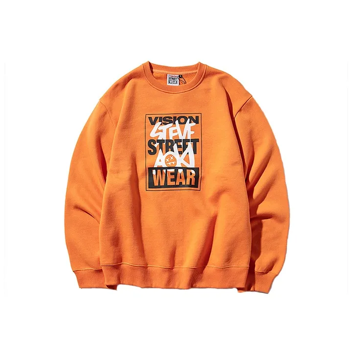 Vision Street Wear Sweatshirts Unisex Orange Red-0