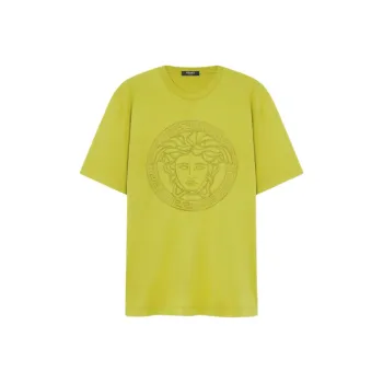 VERSACE Medusa embroidered T shirt