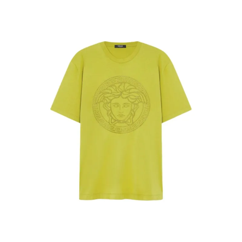 VERSACE Medusa embroidered T shirt-0