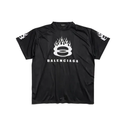 Balenciaga Burning Unity T Shirt Oversized T Shirt Men's Black