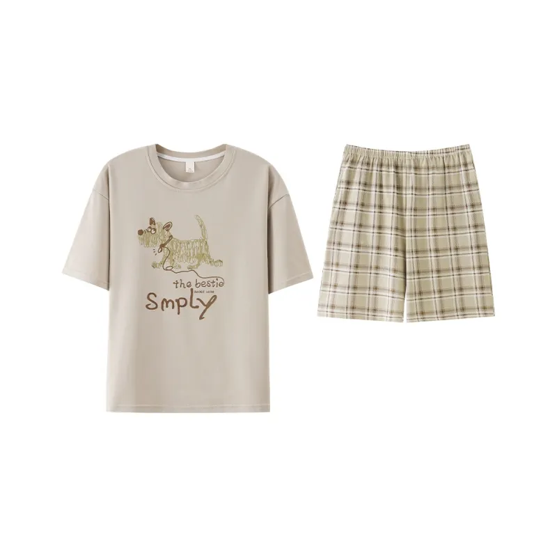 Qiao Ni Tong Pajama Set Men's Image Color-0