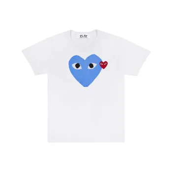 Comme Des Garcons Play Red Emblem Heart T shirt