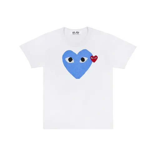 Comme Des Garcons Play Red Emblem Heart T shirt