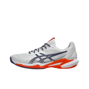 Asics Solution Speed FF 3 Slip Resistant Low Top Tennis Shoes Men's Gray