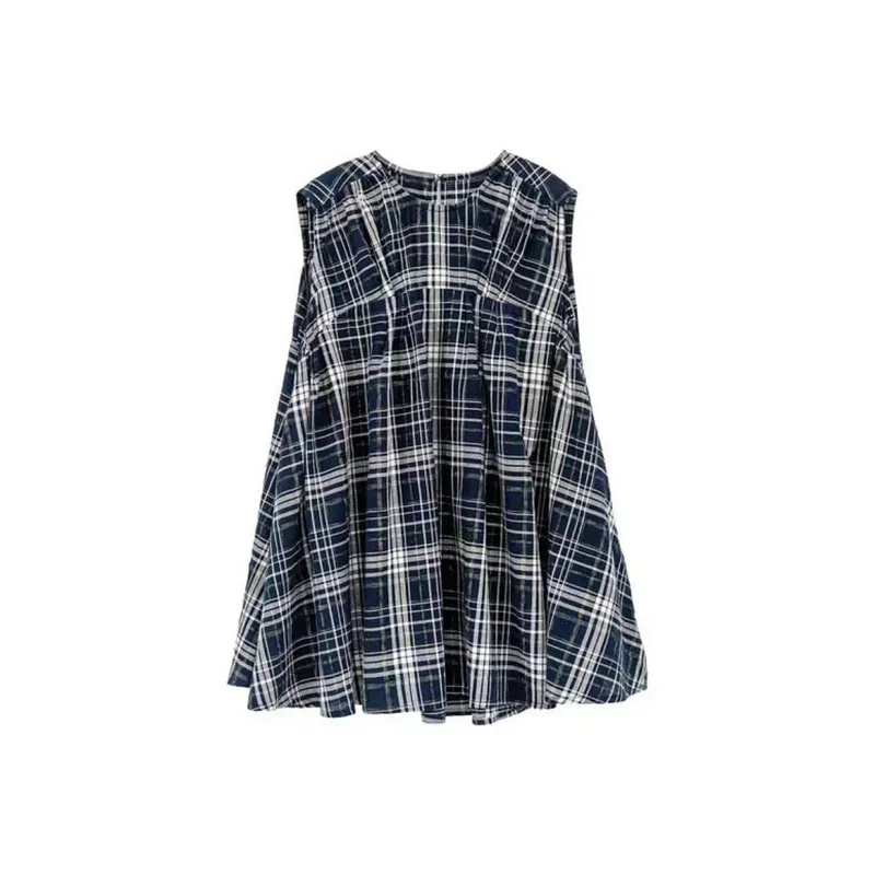 AFGGD Sleeveless Dress Women's Blue-1