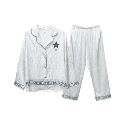Slimma Pajama Set Women's Gray Star Ti