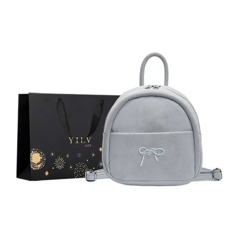 Yi Brigade PU Backpack Women's Blue-1