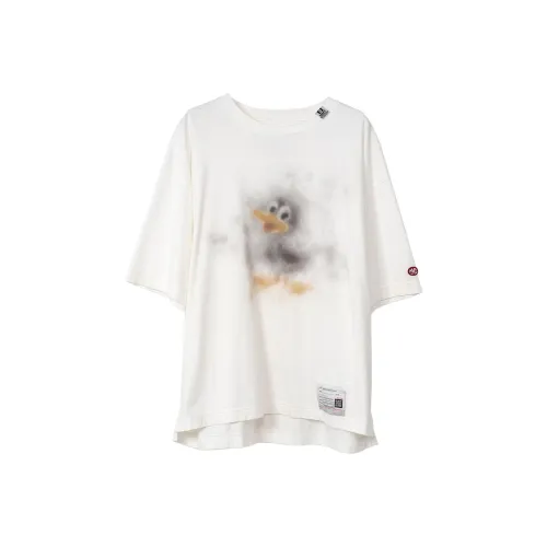 Maison Mihara Yasuhiro Duck print Cotton T shirt
