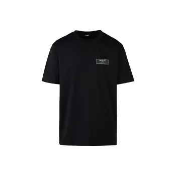 Balmain Hair Logo Patch Crewneck T Shirt
