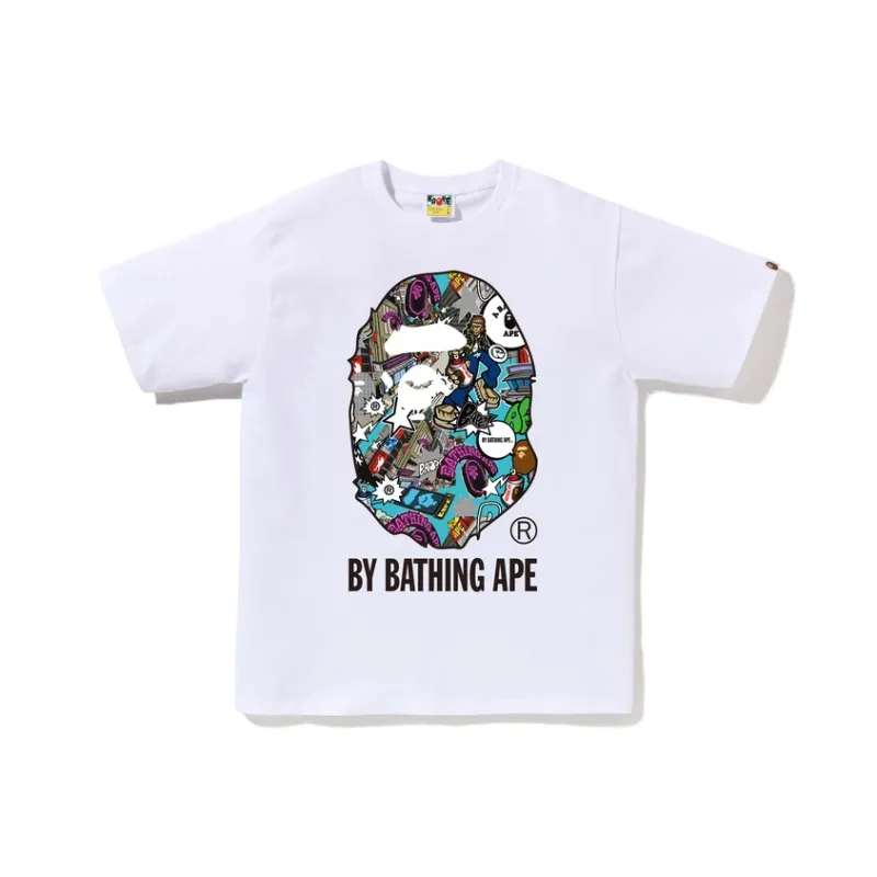 Bape Comic Art Ape Head Tee-2