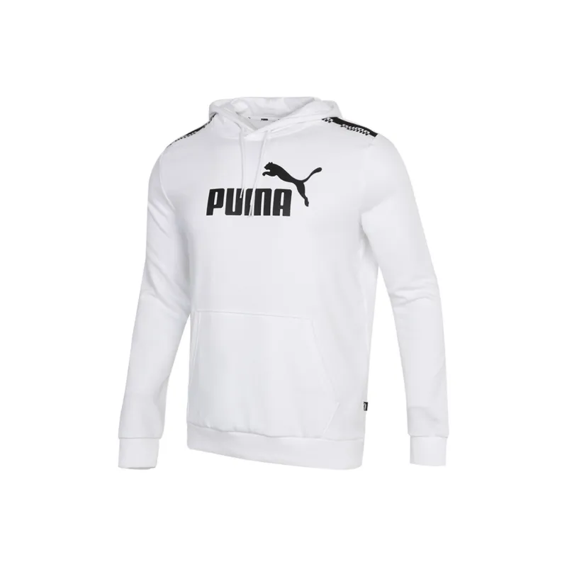 PUMA Amplified Hoodie Sweatshirts Men White-0