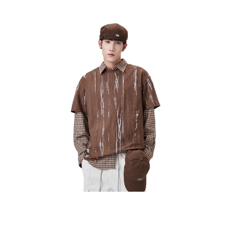 ALL IN T Shirt Men's Coffee Brown-0