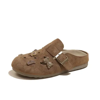 BANWEIDIYA Abrasion Resistant Slip Resistant Wrap toe Slippers Women's