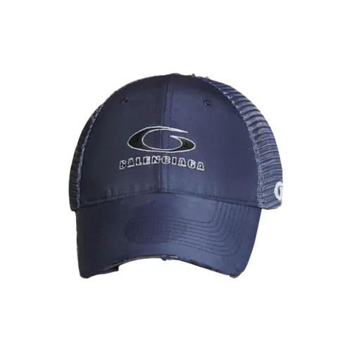 Balenciaga Polyester Baseball Caps Men's Blue