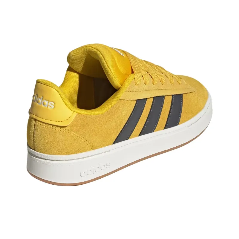 Adidas GRAND COURT ALPHA Anti Slip Wear Resistant Low Top Skateboard Shoes Men's Yellow-3
