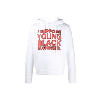 OFF WHITE 'I Support Young Black Business.' Isybb Hoodie