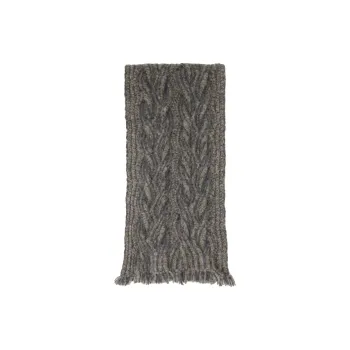 ECKHAUS LATTA Alpaca Merino Wool Polyamide Knit Scarves Men's Stone Color