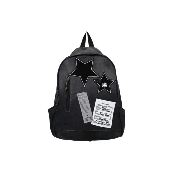 Yalu Nylon Backpack Unisex Black/Blue/Gray