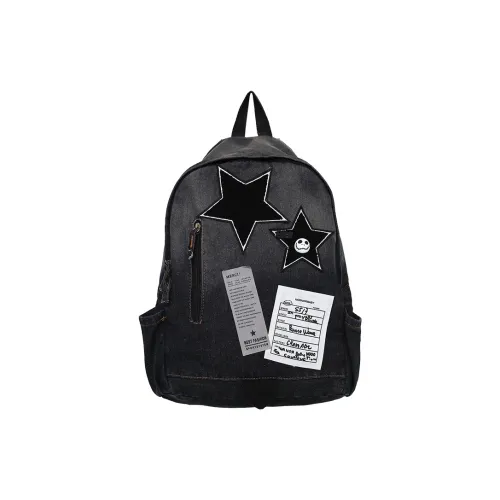 Yalu Nylon Backpack Unisex Black/Blue/Gray