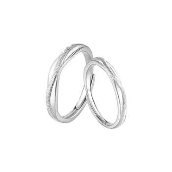 OWNCOOL Sterling Silver Ring Pair Unisex