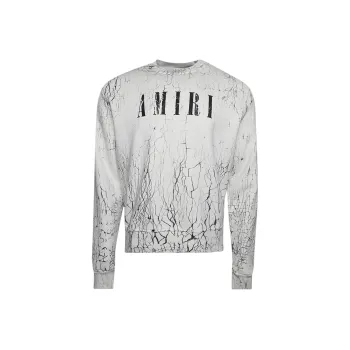 AMIRI Cracked Dye Core Logo Crewneck