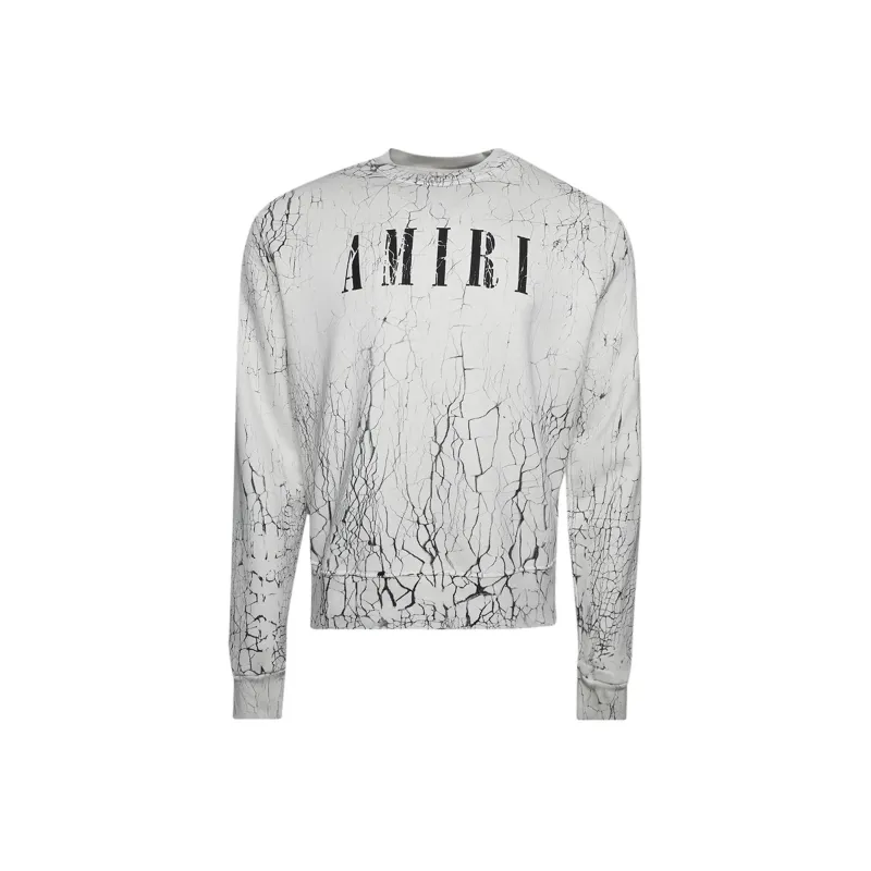 AMIRI Cracked Dye Core Logo Crewneck-0
