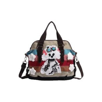 Land Gulls Nylon Handbag Regular Women's Apricot