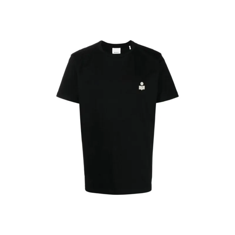 Marant Zafferh Logo print Cotton T shirt-0