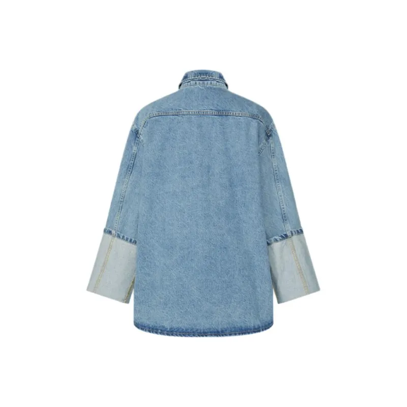 MOSCHINO Oversized Denim Shirt-1