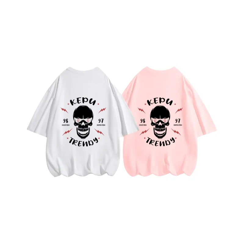 Kepu T Shirt Unisex 2 Pack 2 Pack White+White-7