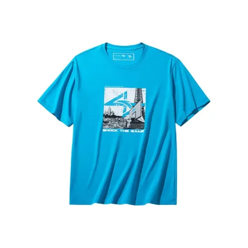 Anta Basketball Collection T Shirt Men's Mirror Blue