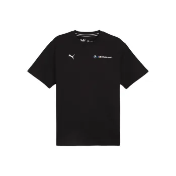 PUMA BMW M Motorsport SS24 ESS+ Logo Tee T Shirt Men's Black