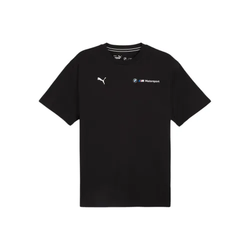 PUMA BMW M Motorsport SS24 ESS+ Logo Tee T Shirt Men's Black