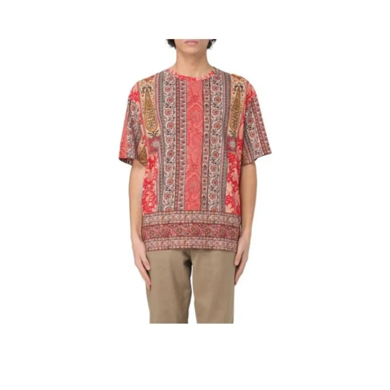 ETRO Mix print T shirt-0