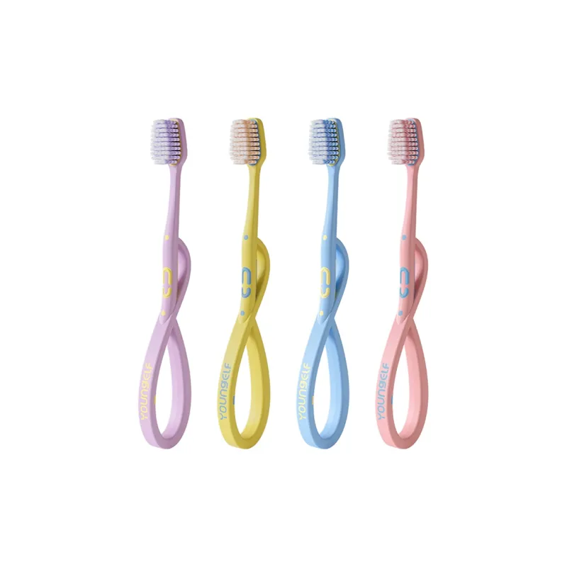 YOUNGELF Active Refreshing Toothbrushes Soft Bristle Mouthguard With Wide Tip 4 Pack-3