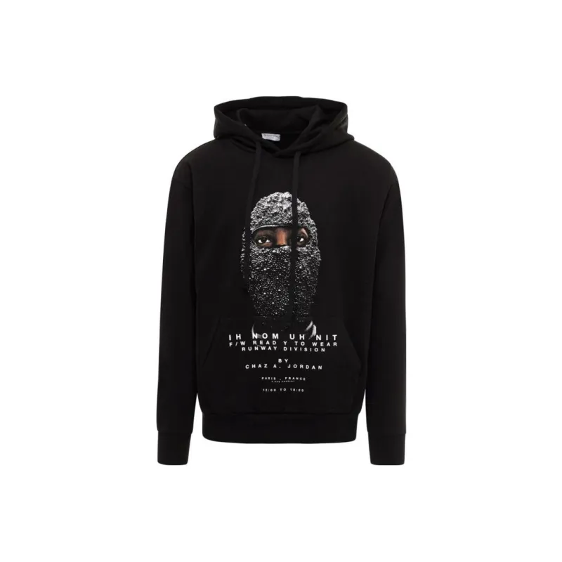 IH NOM UH NIT Graphic Printed Drawstring Hoodie-0