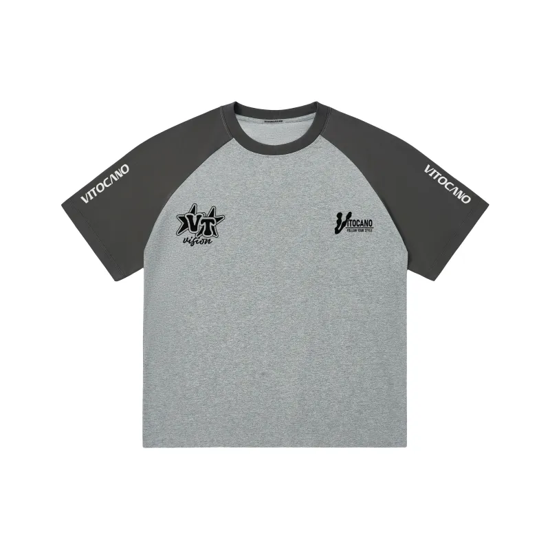 Vitocano T-Shirt Unisex White & Navy Blue-16