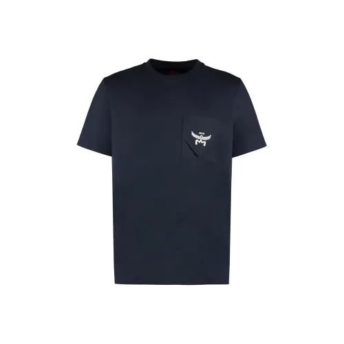 MCM Logo Embroidered Crewneck T Shirt
