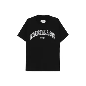 MM6 Maison Margiela Logo Printed Crewneck T Shirt