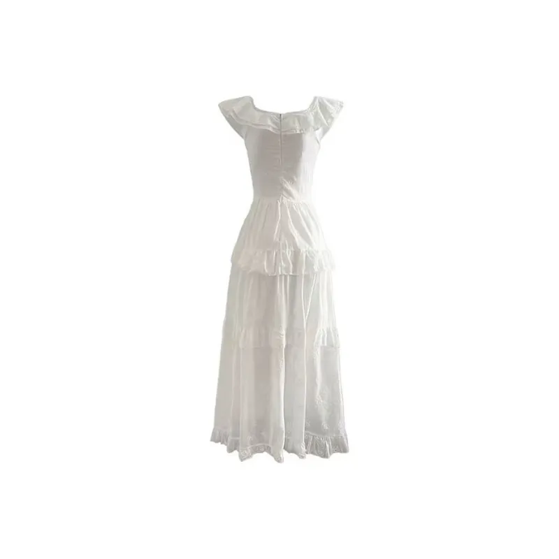 PUREIDOL Short Sleeved Dresses Women's White-1