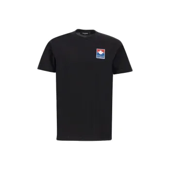 DSQUARED 2 Logo Patch Crewneck T Shirt