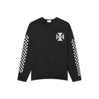 RHUDE Classic Checkers Long Sleeve Tee