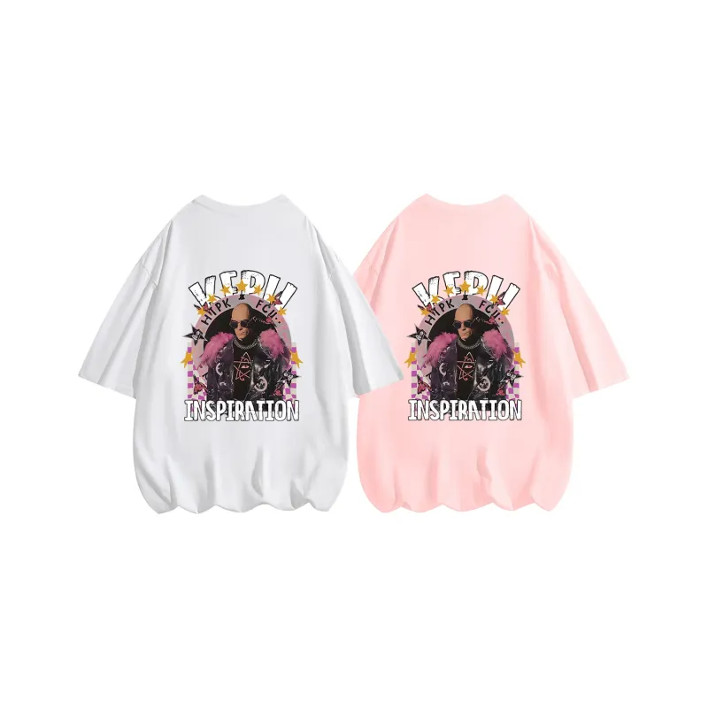 Kepu T Shirt Unisex 2 Pack 2 Pack White+White-5